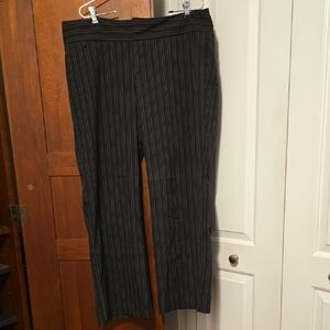 Women's Black Striped Pants
